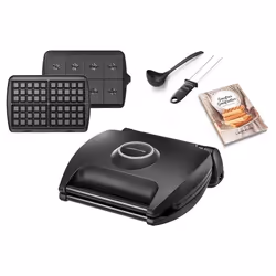 LAGRANGE 089 003 piastra per waffle 4 waffle 1700 W Nero