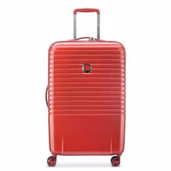 Delsey Caumartin Plus, Trolley, Guscio rigido, Rosso, 4 ruota(e), Serratura a combinazione TSA, Allacciatura a zip