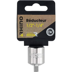 Set di prese - Riduttore/adattatore per presa - Quadrato da 1/2' a 1/4' maschio - Realizzato in cromo vanadio - Compatibile con tutti i tipi di prese