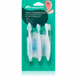 Lo spazzolino da denti Bebeconfort Set of 3 Toothbrushes abitua giocosamente i bambini a lavarsi i denti. Grazie al design al ...