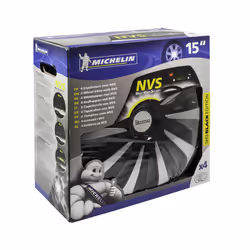 MICHELIN 9122 copricerchio 15" Acrilonitrile butadiene stirene (ABS) Nero, Argento 4 pz - Vista aggiuntiva 4
