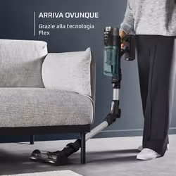 Rowenta RH9A32 Aspirapolvere a bastone 2 in 1 Batteria Secco Senza sacchetto Alluminio, Verde - Vista aggiuntiva 5