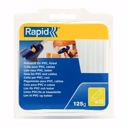 Colla PVC 125 g diam.12 Marchio del prodotto: RAPID Utilizzo del prodotto: Per pistole incollatrici D12. < li>Numero pezzi: 1 ...