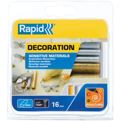 Rapid - 40108463 Colla Oval a Bassa Temperatura Glitter Oro Argento, Assortiti