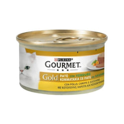 Gourmet Gold Paté per Gatto da 85 gr Pollo Carote e Zucchine