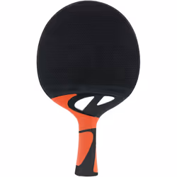 La mazza da ping pong Cornilleau Tacteo per esterni, rifinita in nero e terracotta, si presenta con un look dinamico e un nuo ...