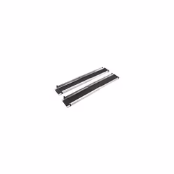 Rampa di accesso con rivestimento antiscivolo, regolabile su 3 posizioni, lunghezza fino a 1220 mm. Fornitura = montato. Port ...