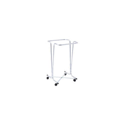 Portarifiuti con rotelle volume fino a 110 l argento - Mottez