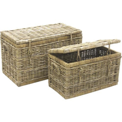 Aubry Gaspard KMA 182 S set of 2 Armadietto portaoggetti Quadrato Malacca