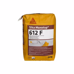Presentazione: malta per riparazione rapida SIKA Sika Monotop 612 F - Grigio - 25 kg, malta da ripristino a fibra rinforzata ...