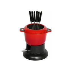 Invicta 100303 Set per fonduta 1,1 L Nero, Rosso 6 persona(e)
