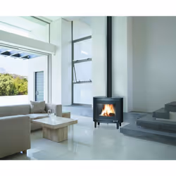 Invicta P647844 camino Interno Caminetto freestanding A legna Antracite