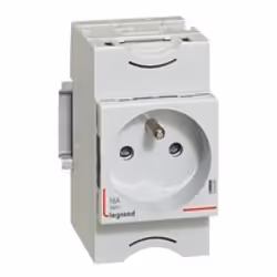 Legrand 004280, Tipo E, 2P+T, Grigio, IP2X, 250 V, 16 A