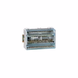 BTICINO 004886 Morsettiere Corrente nominale 125 A 4 poli 6 moduli Connessioni per barra: 7 per conduttori da 1,5 a 6 mm² / 2 ...