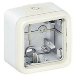 Legrand 069689 - Boîtier à embouts Prog Plexo composable blanc - 1 poste