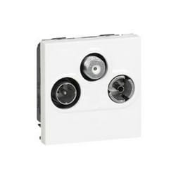 Legrand 078786 - PRISETV/FM/SAT PROG MOSAICO - 2 MOD - BIANCO