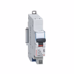 Interruttore automatico DNX3 1P+NG C20 4500 A 1 modulo. Curva c. per combi hx3 ottimizzato universale mono. 20 a. Capacità di ...