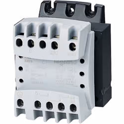 TRASF.50VA 380-220/12-24 Trasformatore di isolamento e sicurezza COMPACT 50 VA. Primario: 230/400Vac Secondario: 12 V - 0 - 1 ...