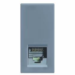 Presa telefonica/connettore RJ11 (4/6) K10 Legrand Vela, 1 modulo colore grigio antracite. Da applicare sui supporti 072842,0 ...