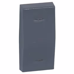 Copertura/copritasto per gli interruttori serie Legrand Vela (interruttore-deviatore-invertitore). 1 modulo, colore grigio an ...