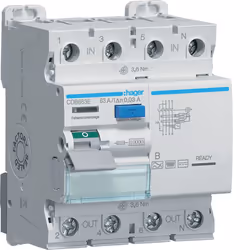 Hager CDB663E, Tipo B, IP20