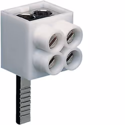 Hager KF82A, Terminale a pin, Dritto, Femmina, Bianco, 16 mm², 10 mm²