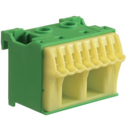 Hager KN10E morsettiera Verde, Giallo
