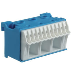 Hager KN14N morsettiera Blu, Bianco