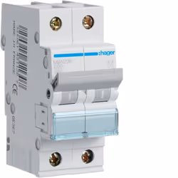 Hager MBN206, 50 - 60 Hz, 6 A, 2P