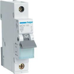 Hager MCN150 interruttore automatico Tipo C 1 1 modulo/moduli