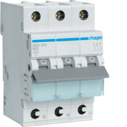 Hager MBS363 interruttore automatico Tipo B 3 3 modulo/moduli