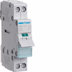 Hager SBN216, 16 A, 440 V, 1 modulo/moduli, -20 - 50 °C, -40 - 80 °C, 17,5 mm