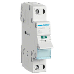 Hager - Sezionatore 1P 25A 1 modulo SBN125