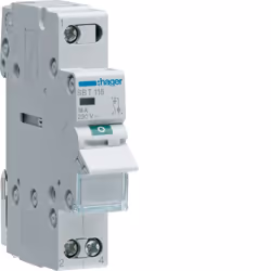 Hager SBT116, 1P, Grigio, 440 V, 50 - 60 Hz, 17,5 mm, 83 mm