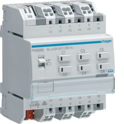 Hager TXA606B presa energia Grigio