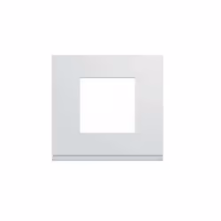 Piastra Hager Gallery - Orizzontale - 1 posto - Bianco Puro - WXP0002: Il modello Hager offre questa piastra di riferimento W ...