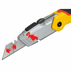 Stanley 0-10-825 Taglierino Nero, Metallico, Giallo Coltello a lama pieghevole - Vista aggiuntiva 4