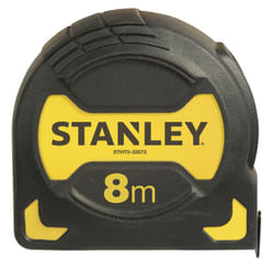 Stanley STHT0-33566 rotella metrica 8 m Acrilonitrile butadiene stirene (ABS), Gomma Nero, Giallo