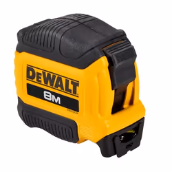 DeWALT DWHT38128-0 rotella metrica 8 m Poliammide, Gomma Nero, Giallo - Vista aggiuntiva 2