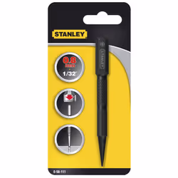 Stanley 0-58-113, Punteruolo, Acciaio, Acciaio temperato, Nero, Grigio, Nero, 102 mm