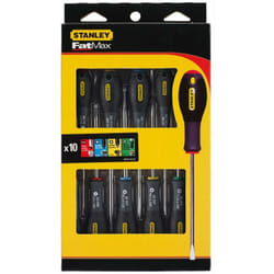 Stanley - Cacciavite da elettricista + meccanico + Phillips + Pozi + Torx - set da 10 pezzi fatmax - FMHT0-62128
