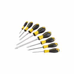 SET GIRAVITI STANLEY 8 PZ. STHTO-60210 UTENSILI MANUALISet 8 pezzi giraviti in bimateriale: Punta standard: 5,5x100 - 6,5x100 ...