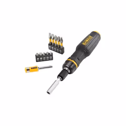 DeWalt art. DWHT0-66567 Cacciavite con impugnatura ergonomica antiscivolo e porta inserti magnetico Barra telescopica per reg ...