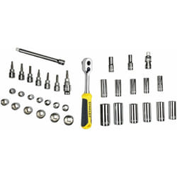 Stanley - STMT1-74174 Modulo Chiavi a Bussola, 3/8', 36 Pezzi, per Carrello da Officina, Nero