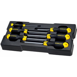 Stanley - STMT1-74182 Modulo 6 Giraviti Cushion Grip Torx per Carrello da Officina, Nero/Giallo, taglia unica