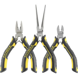 Stanley - FMHT0-80524 Set 3 Pinze Universali Tronchesi Diagonali Becchi Lunghi