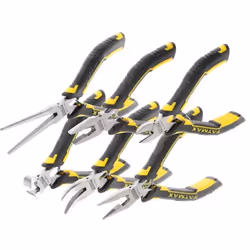 Set di 6 pinze combinate ganasce di taglio rettificate a mano e temprate a induzione valvola di ritegno a molla maniglie bima ...