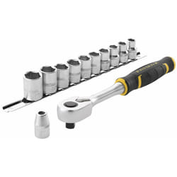 Stanley - fatmax, set cricchetto + bussole att. 3/8' 120 denti + inserti, 22 pezzi - FMMT82680-0