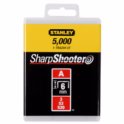 Stanley 1-TRA204-5T, Assortimento di morsetti, bulloni e chiodi, 1000 pz, 6 mm, TR40 TR150L, Scatola