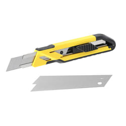Stanley STHT10266-1 Taglierino Nero, Acciaio inox, Giallo Taglierino a lama retrattile